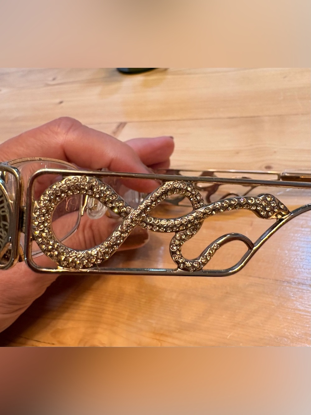 Roberto Cavalli Vintage Gold Metal Glass frames
